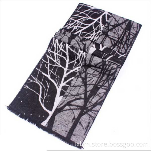 2015 new style winter 30 * 180 cm jacquard 100% silk floral scarf for men